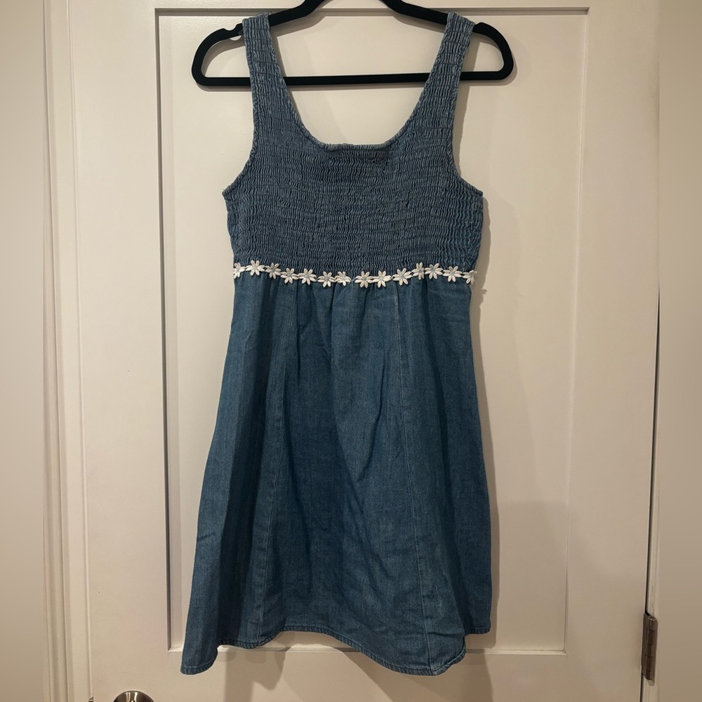 Vintage California Concepts Denim Sundress – 90s Jean Dress Retro